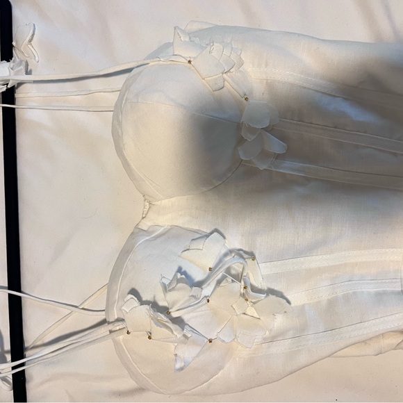 NWT Floral Trim midi dress bridal shower rehearsal dinner - Picture 6 of 7